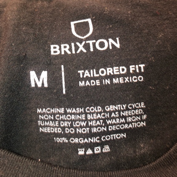 Brixton Mfg T-Shirt | Black Medium M  shirt - Picture 3 of 3